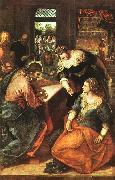 Jacopo Robusti Tintoretto Christ in the House of Martha and Mary oil painting on canvas